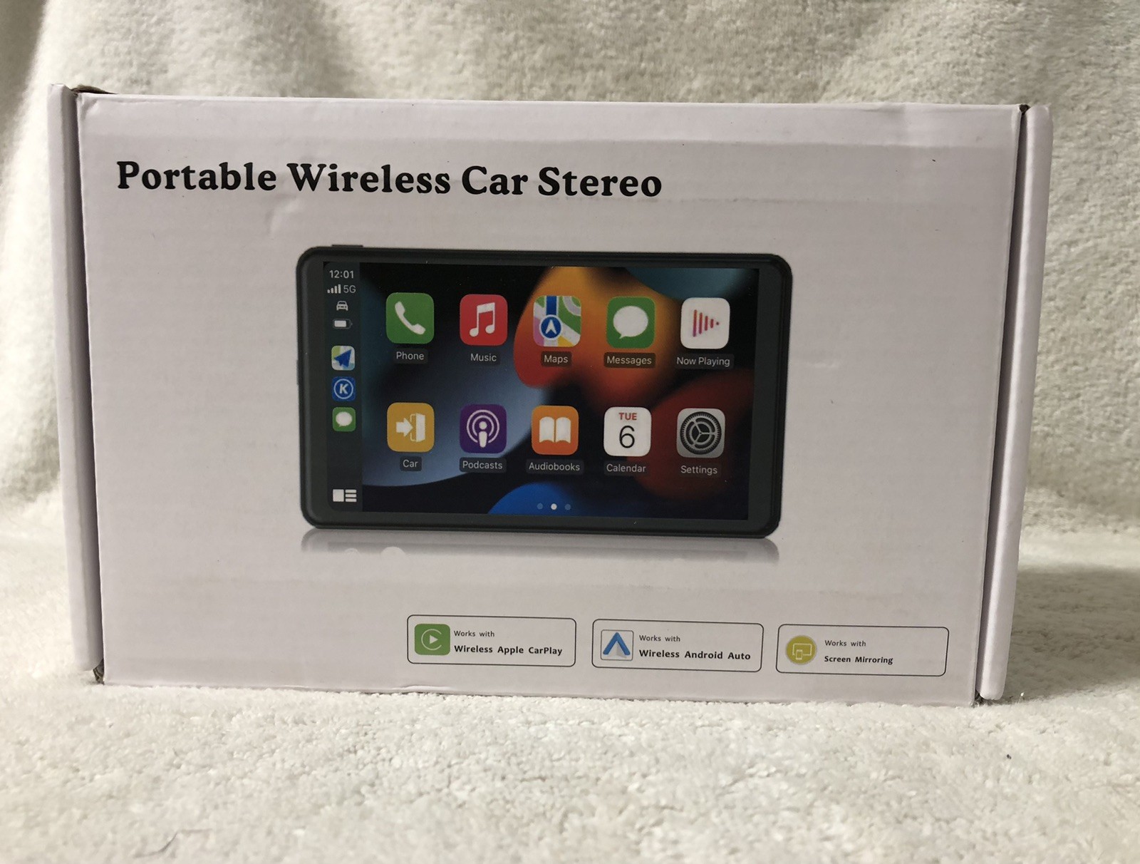 7” Portable Wireless Apple CarPlay Android Auto Touch Screen Car Radio Stereo