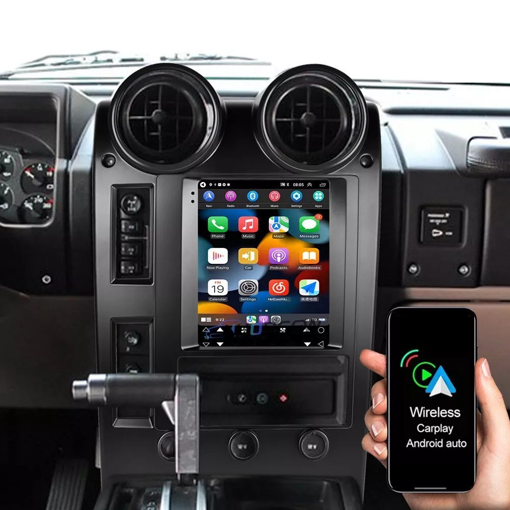 9.7″ For Hummer H2 2002-2007 Android 13 Car Radio Stereo GPS Navi Carplay 4+32GB
