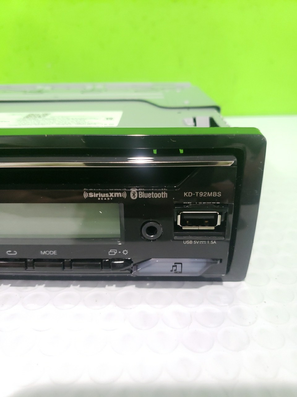 JVC KD-T92MBS 1-DIN AM/FM/CD Marine Car Audio Receiver w/Bluetooth, USB Open Box