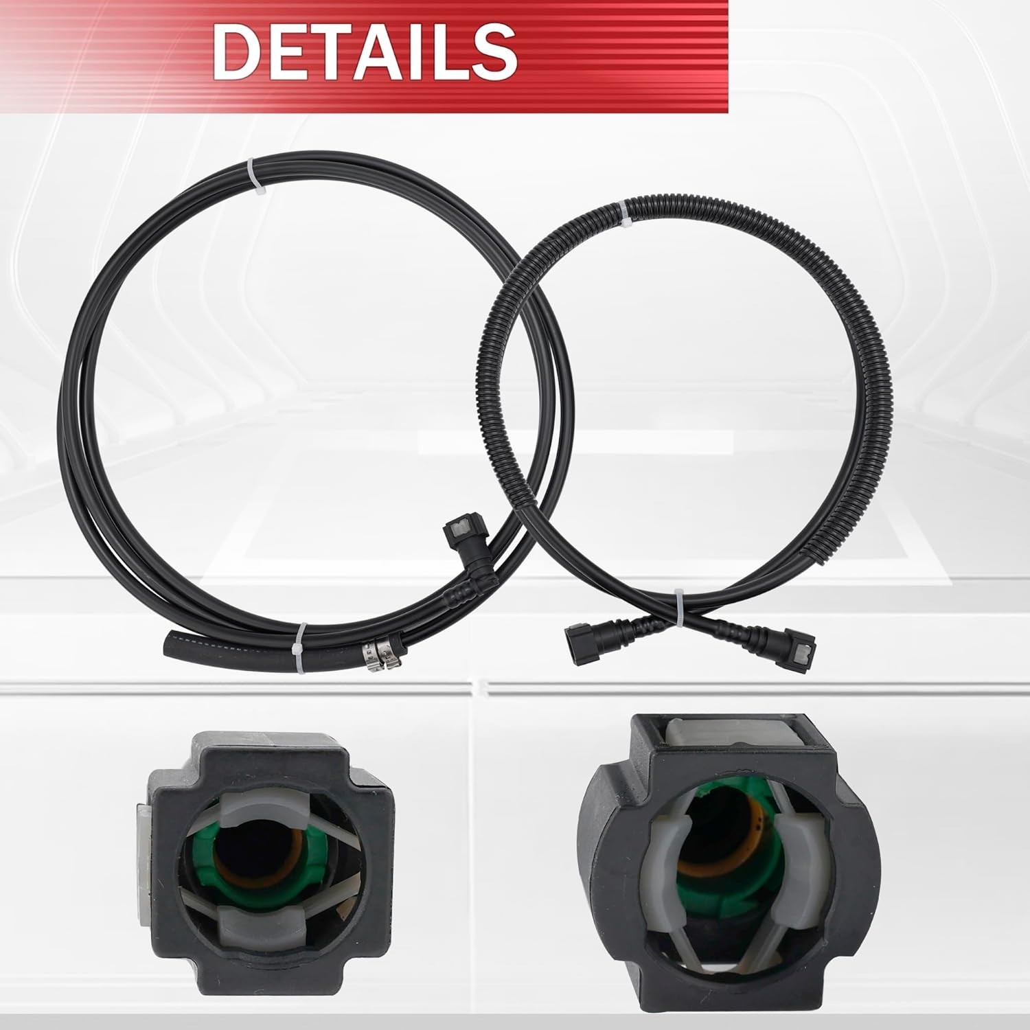 FL-FG0810 Fuel Lines Kit Nylon Compatible with GMC Yukon 2002-2004, Fit for