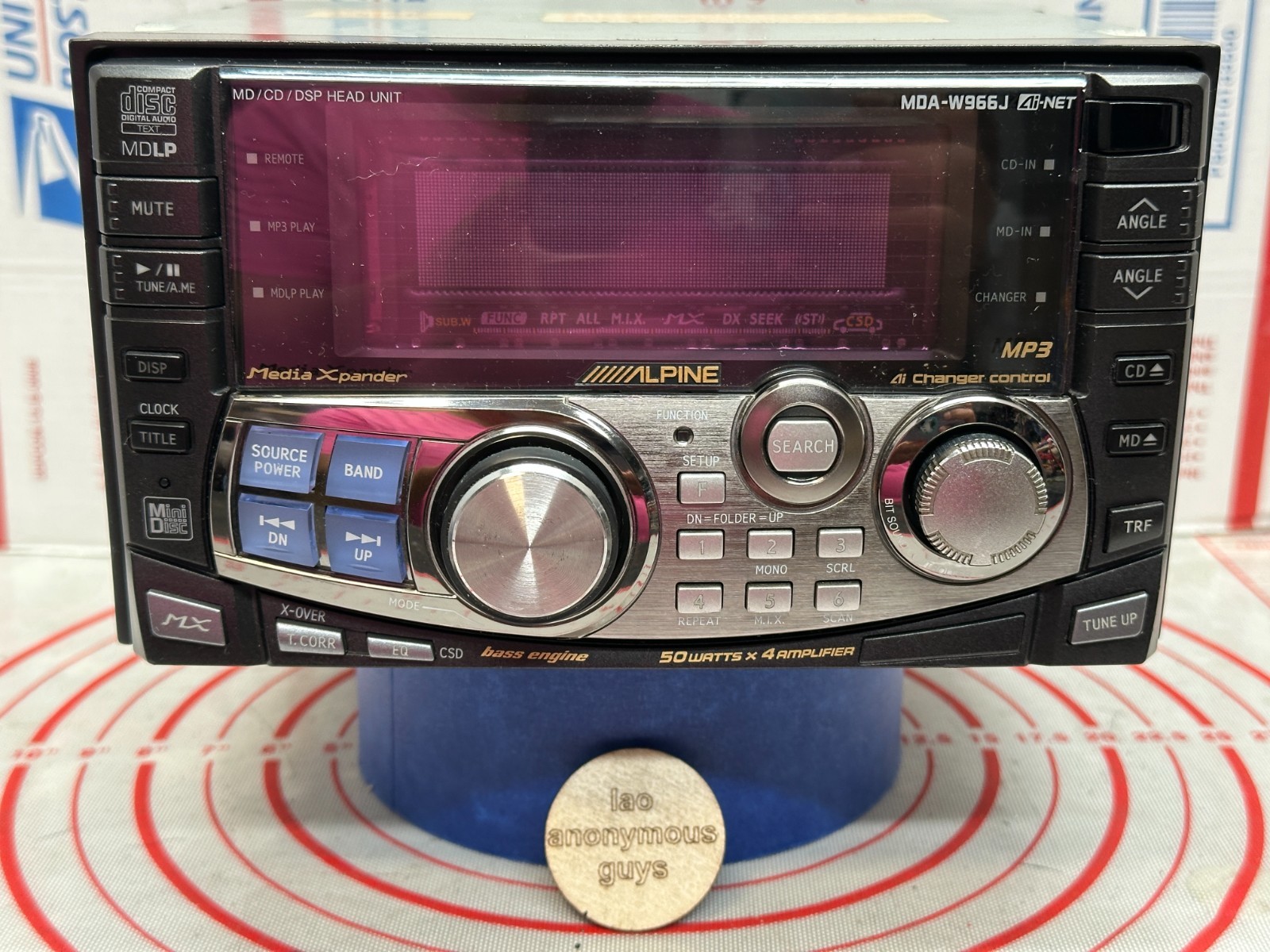 ALPINE # MDA-W966J JDM CD/MD/DSP MDLP BT Ai-NET Vintage Old School RESTORED #01
