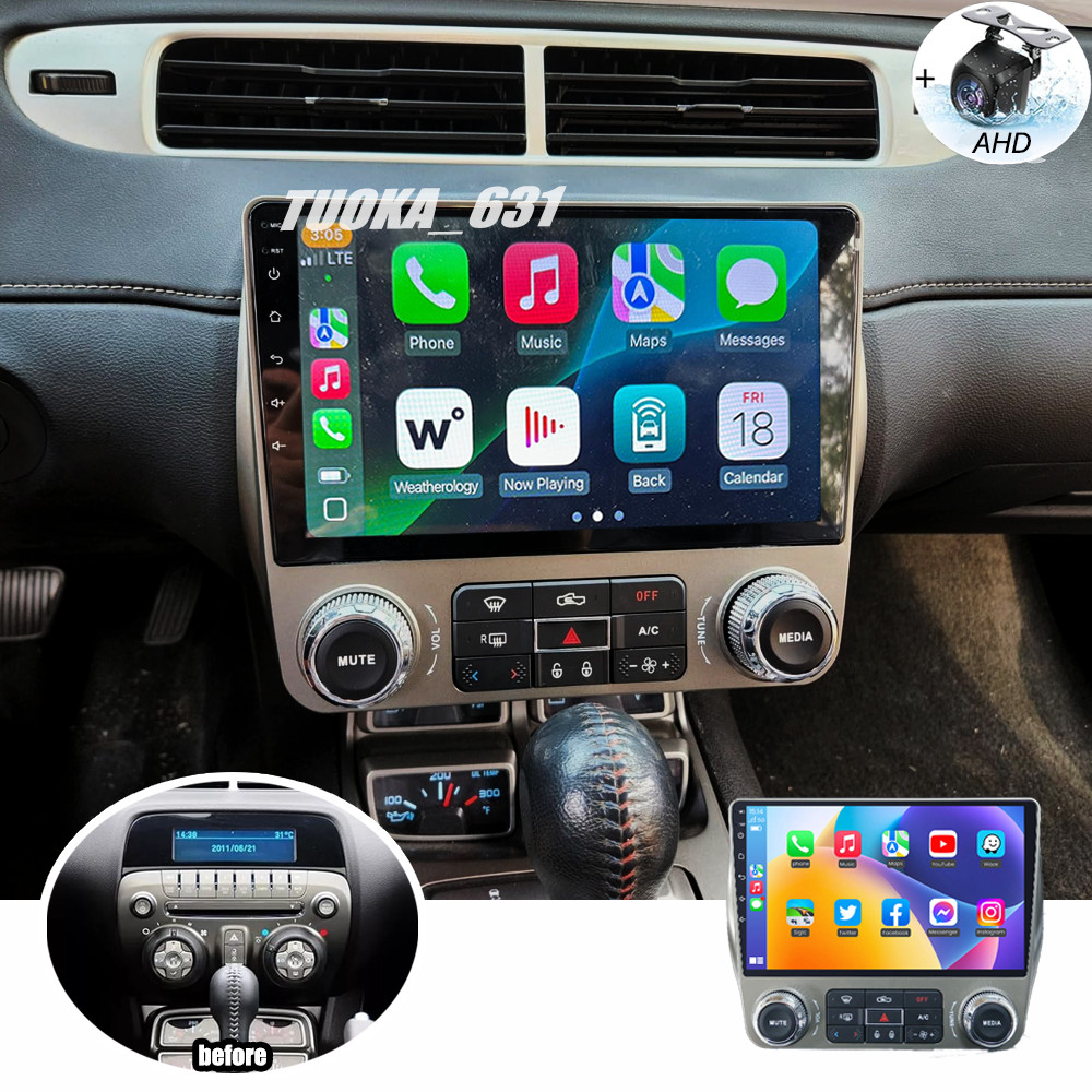 32GB Android 12 Car Radio Navi GPS Stereo For Chevrolet Camaro 2010-2015 +Camera