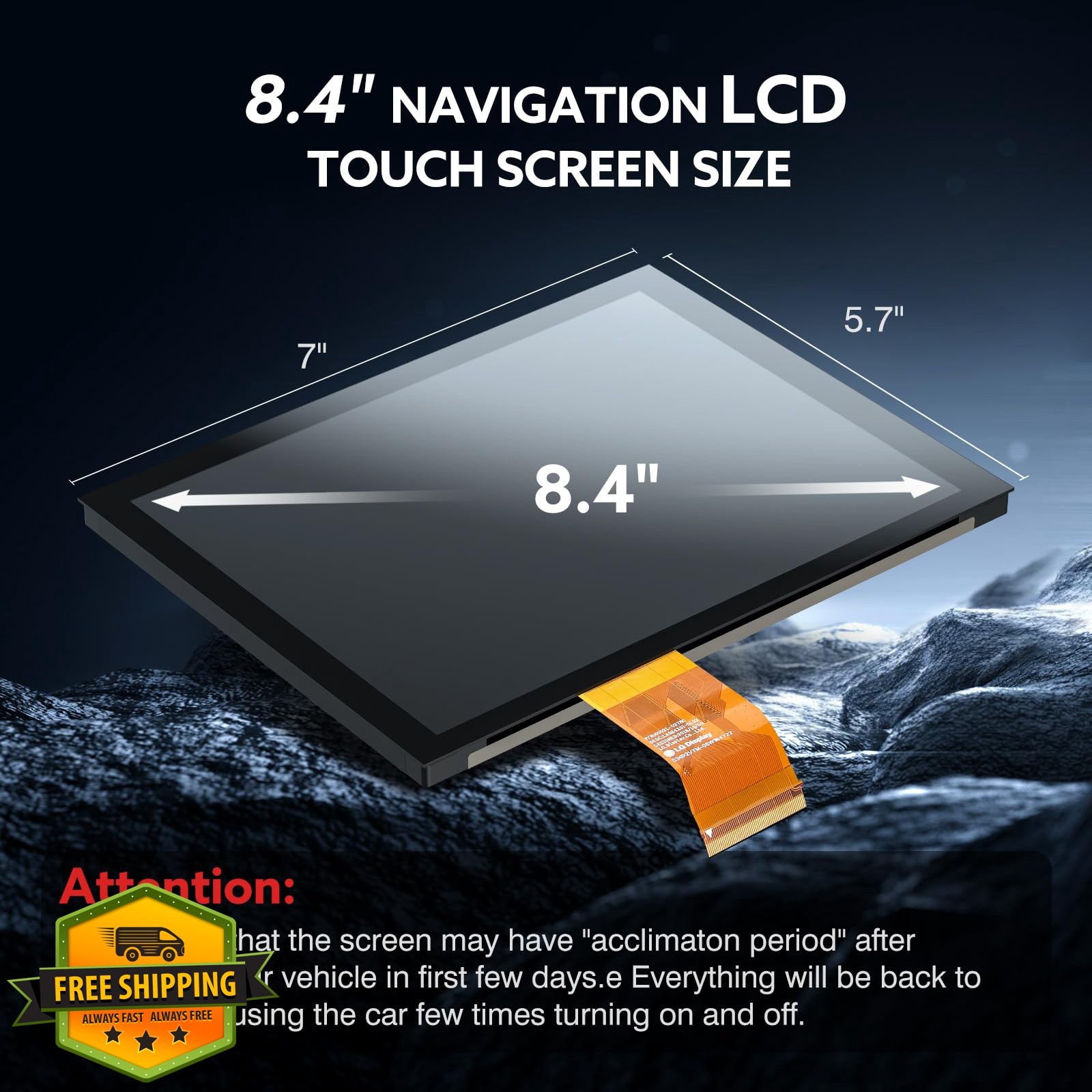 WonVon 8.4″ Uconnect Touch Screen Radio Navigation