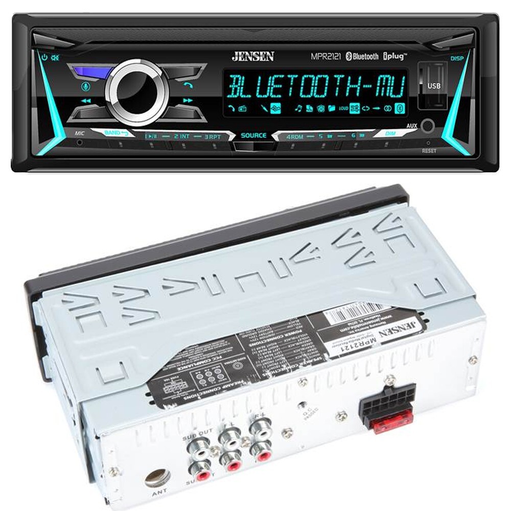 Jensen Single DIN In-Dash Car Stereo AM/FM Radio kit for 2008-2012 Ford Escape