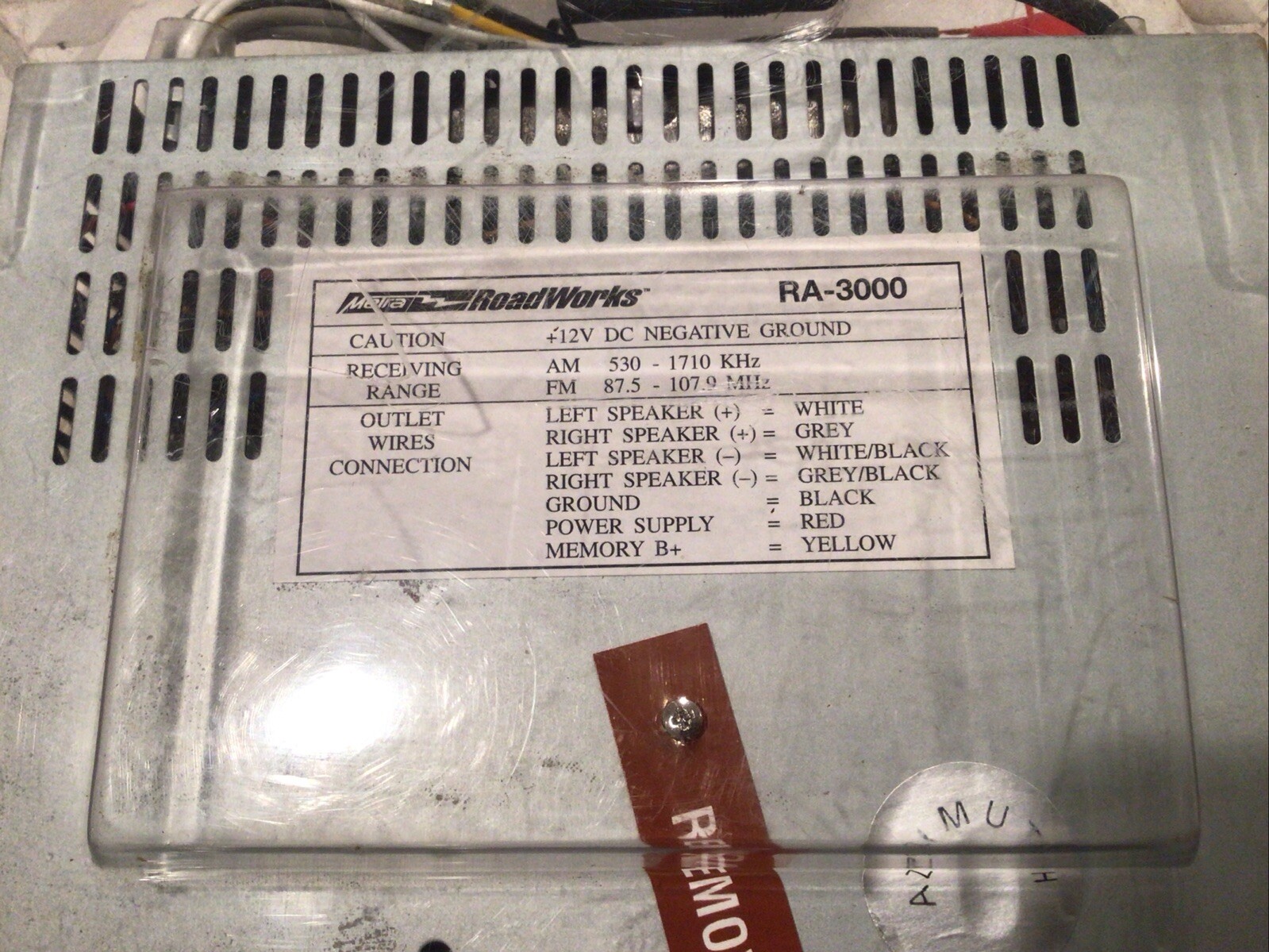 Rage VINTAGE RA-3000 AM/FM Stereo Cassette Player 50Watt NEW in The BOX ORIGINAL