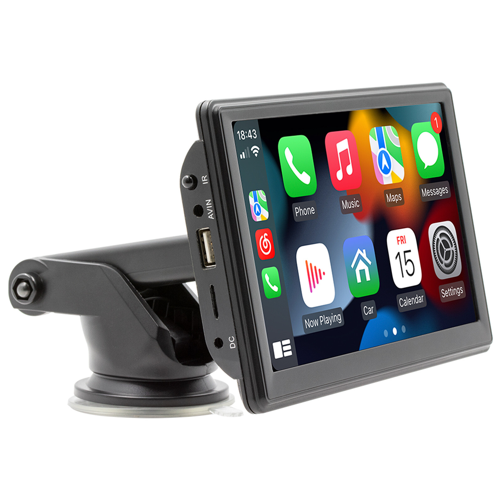 7″ Portable Wireless Carplay MP5 Player Multimedia Bluetooth Remote Control US