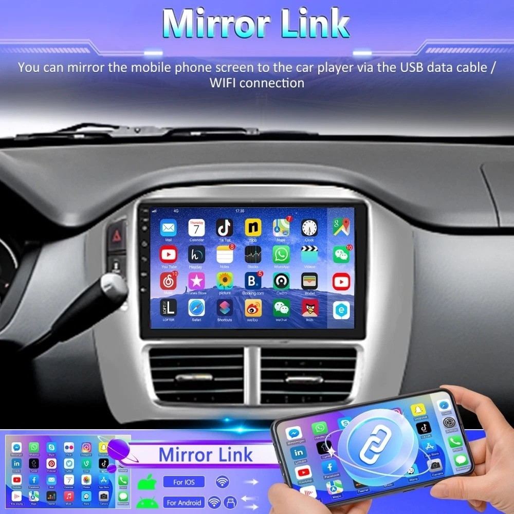 For Honda Pilot 2006-2008 Android 15.0 Carplay Car Stereo Radio GPS Navi BT WIFI