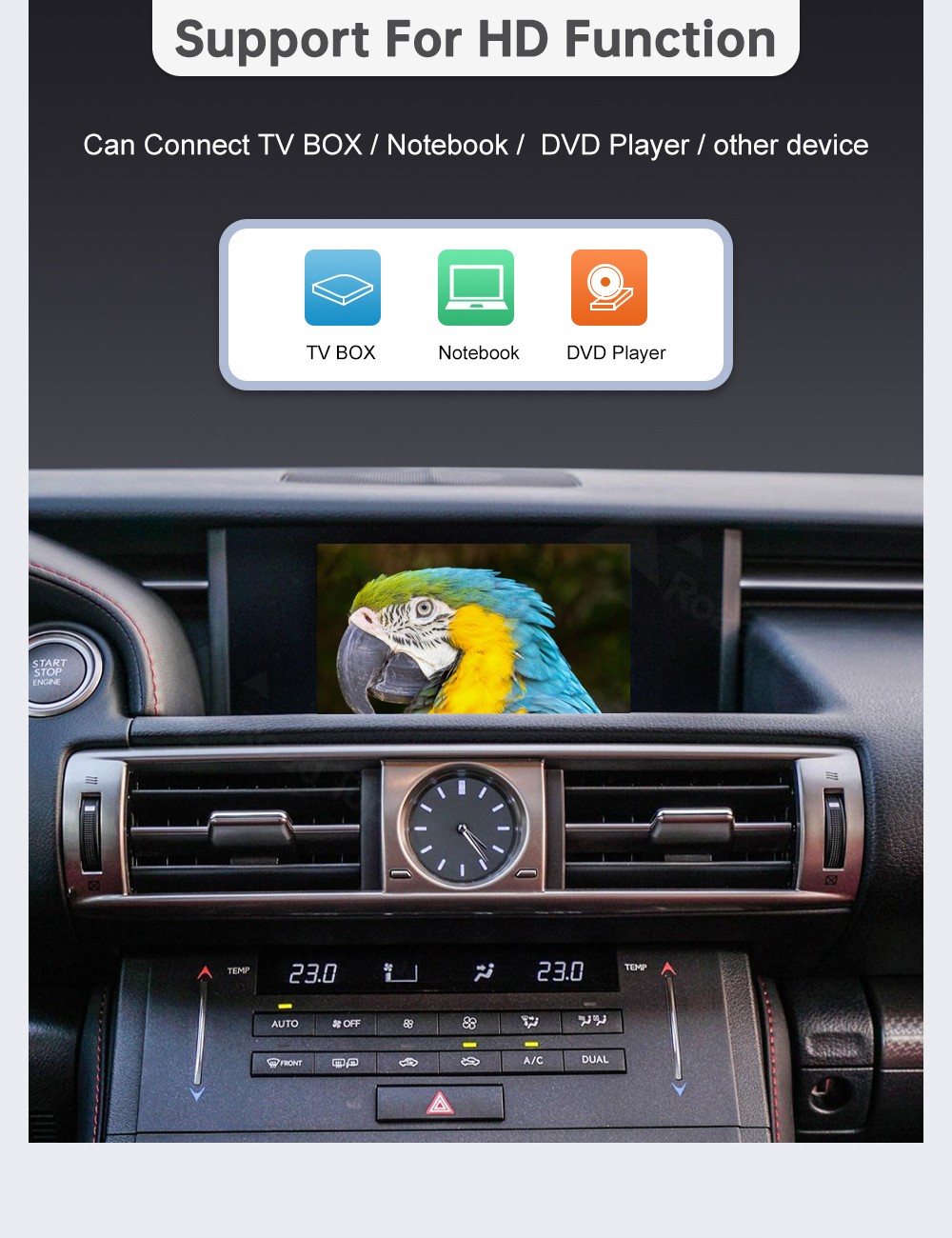 Wireless Carplay Android Auto Module For Lexus IS 2014-2020 Mirror Link AirPlay