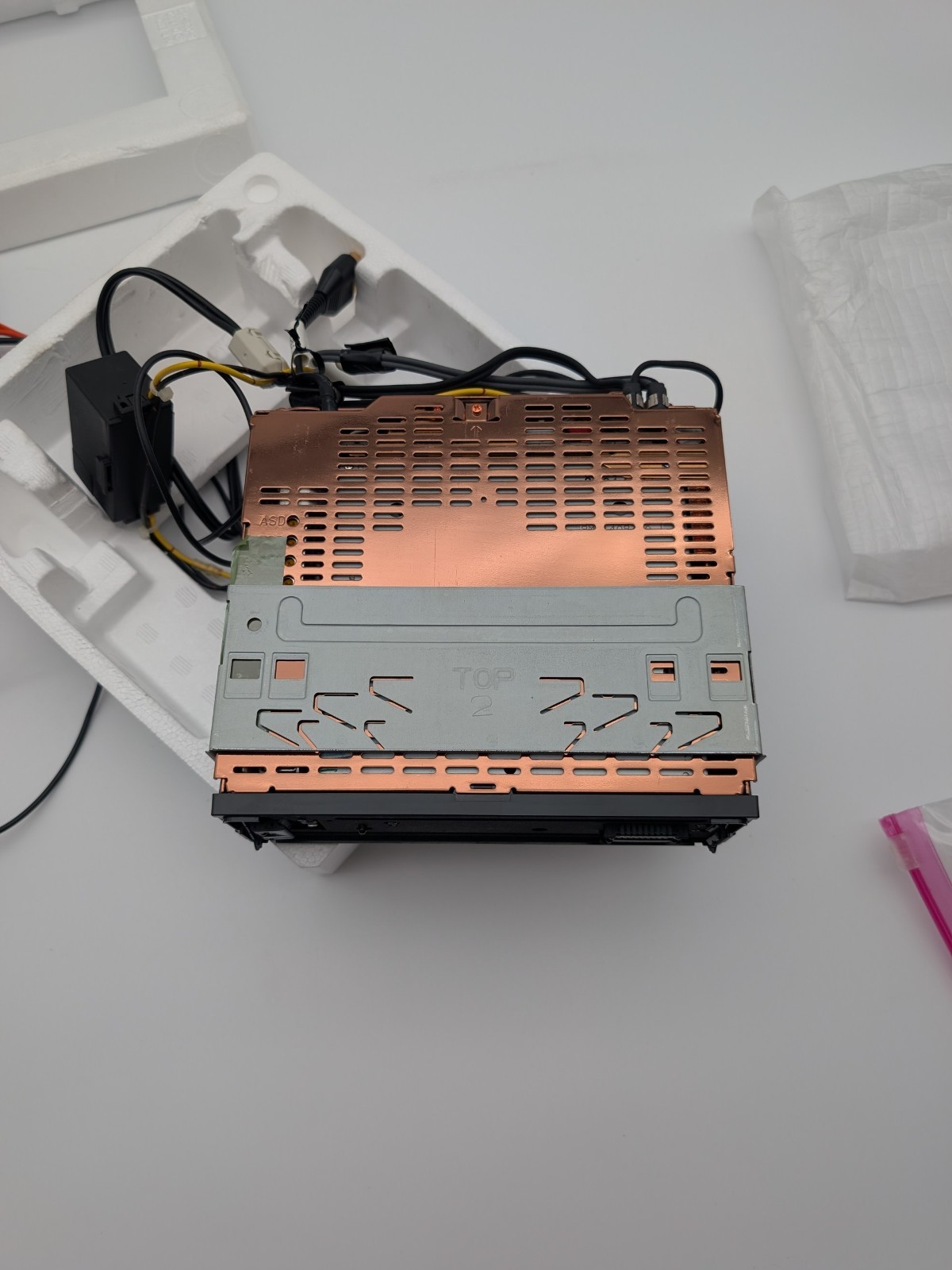 Sony CDX-C90 CD Tuner Car Audio Tested Working Old School SQ Copper No Remote