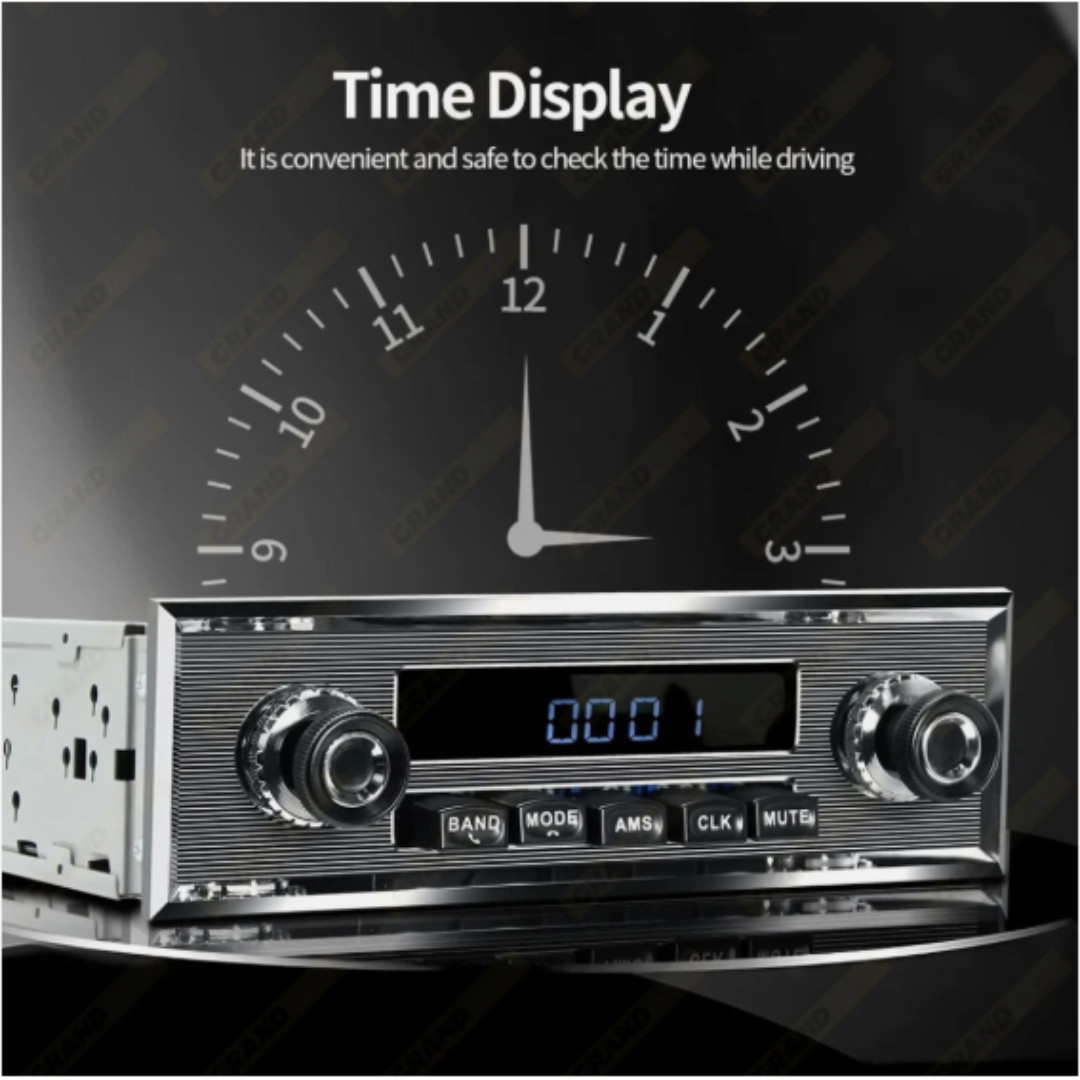 1 Din Car Radio MP3 Player Classic Car Retro Audio Stereo Support FM AUX EQ USB