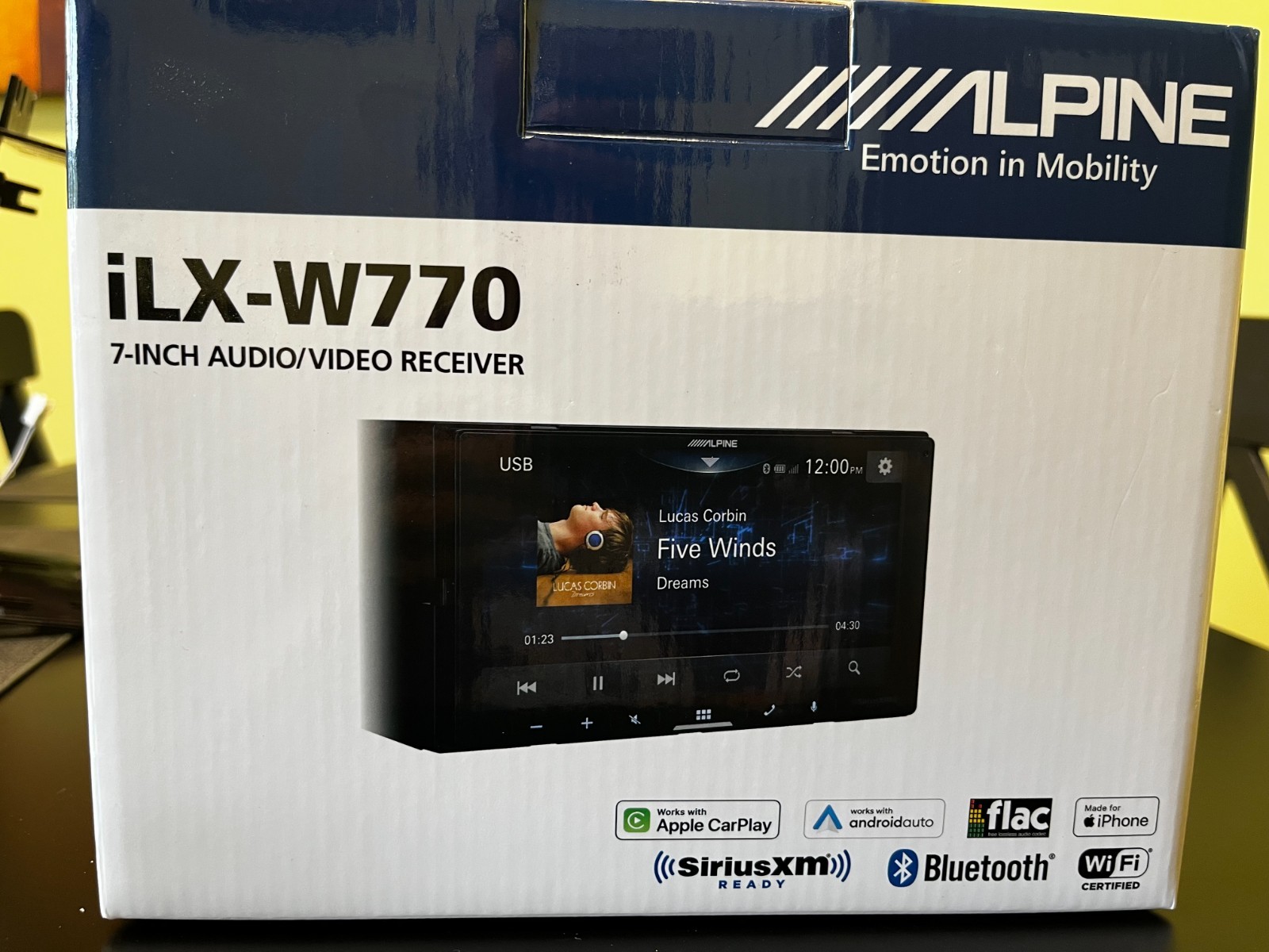 Alpine ILX-W770 6.75″ Multimedia Receiver w/ Carplay & Android Auto w/Adapter!