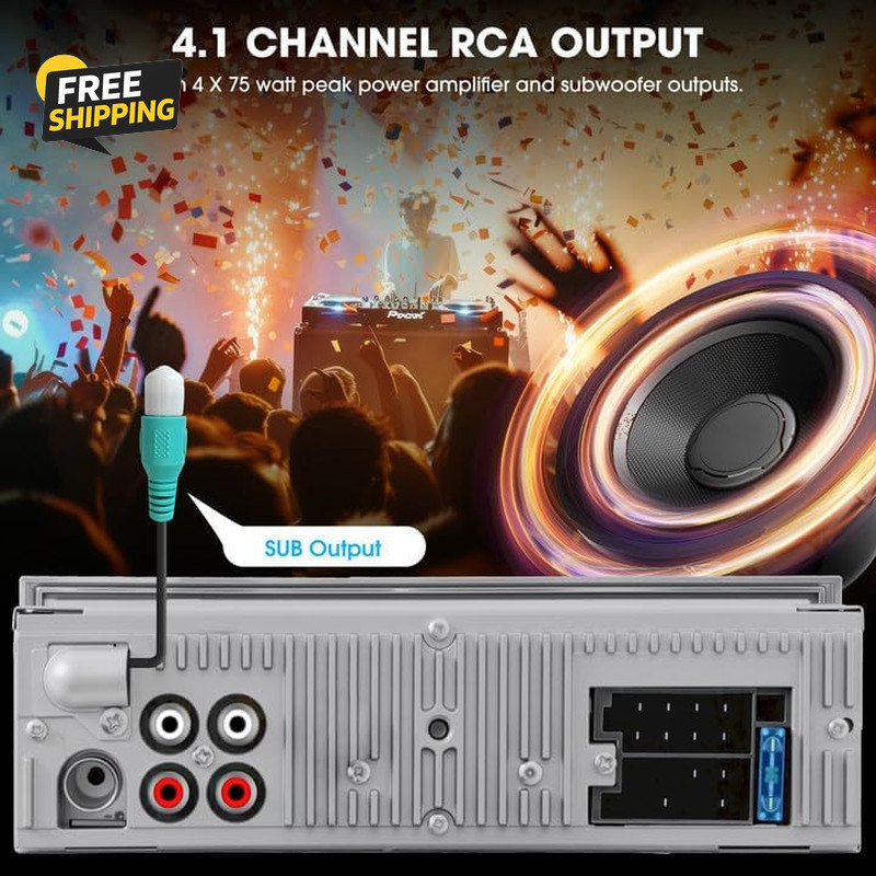Bluetooth Retro Radio for Classic Vehicles: Single Din Vintage Stereo for Car