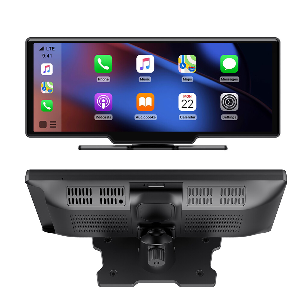 10″ Portable Car Stereo Wireless Carplay Android auto Multimedia Bluetooth Touch