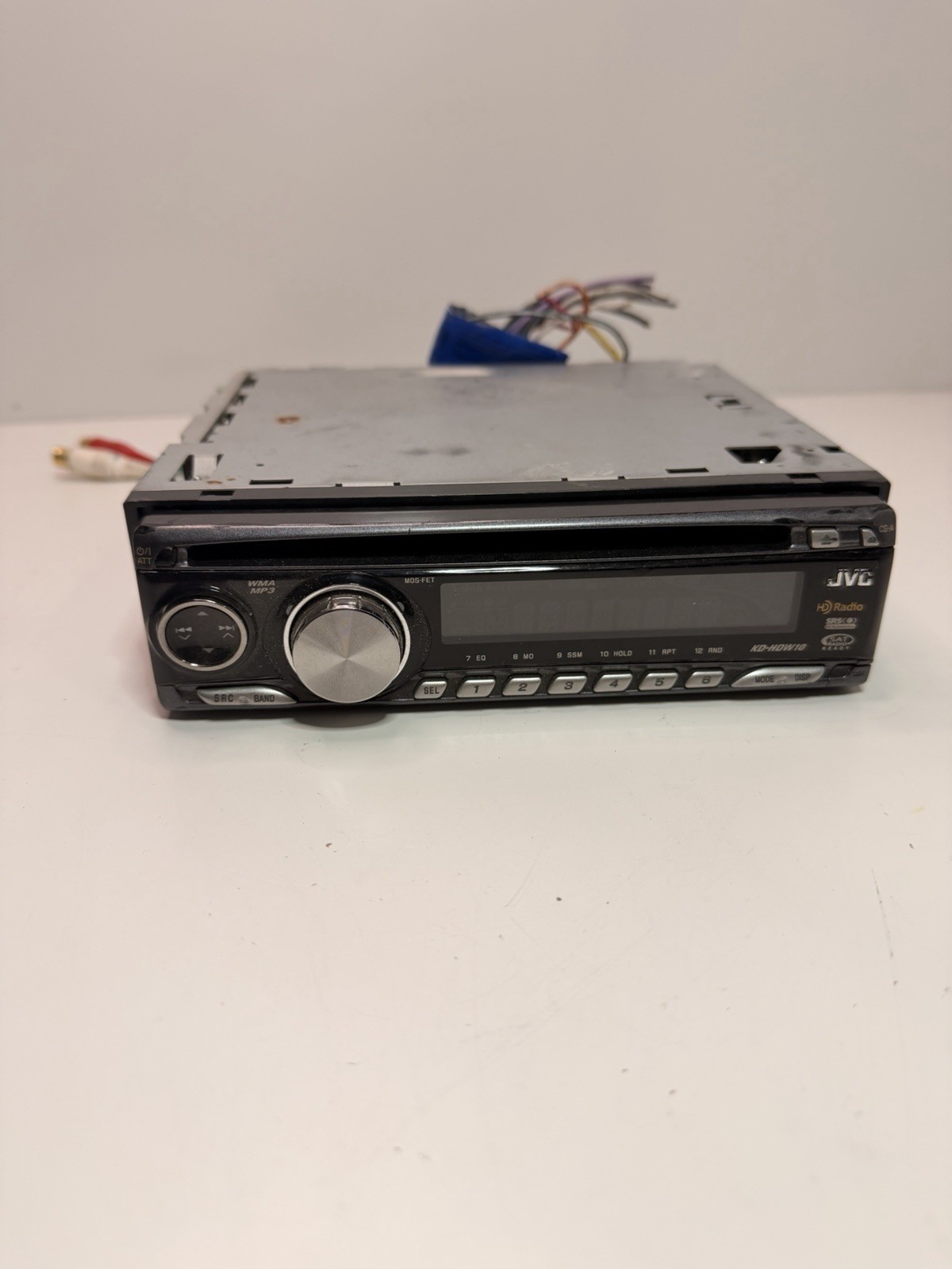 JVC KD-HDW10 CD Receiver HD Radio Car Stereo WMA MP3 Untested