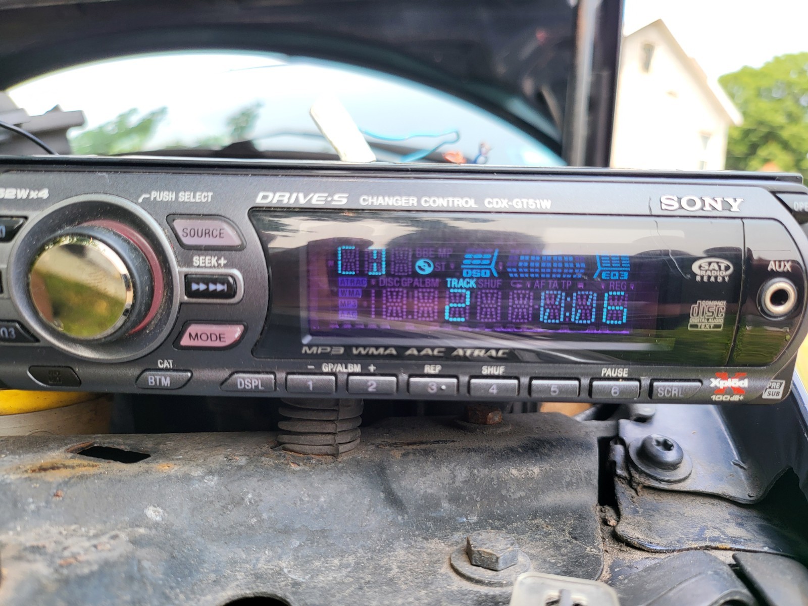 Sony XploD CDX-GT510 CD Player/MP3 In Dash Receiver Aux In Tested Vintage 😃😍😎