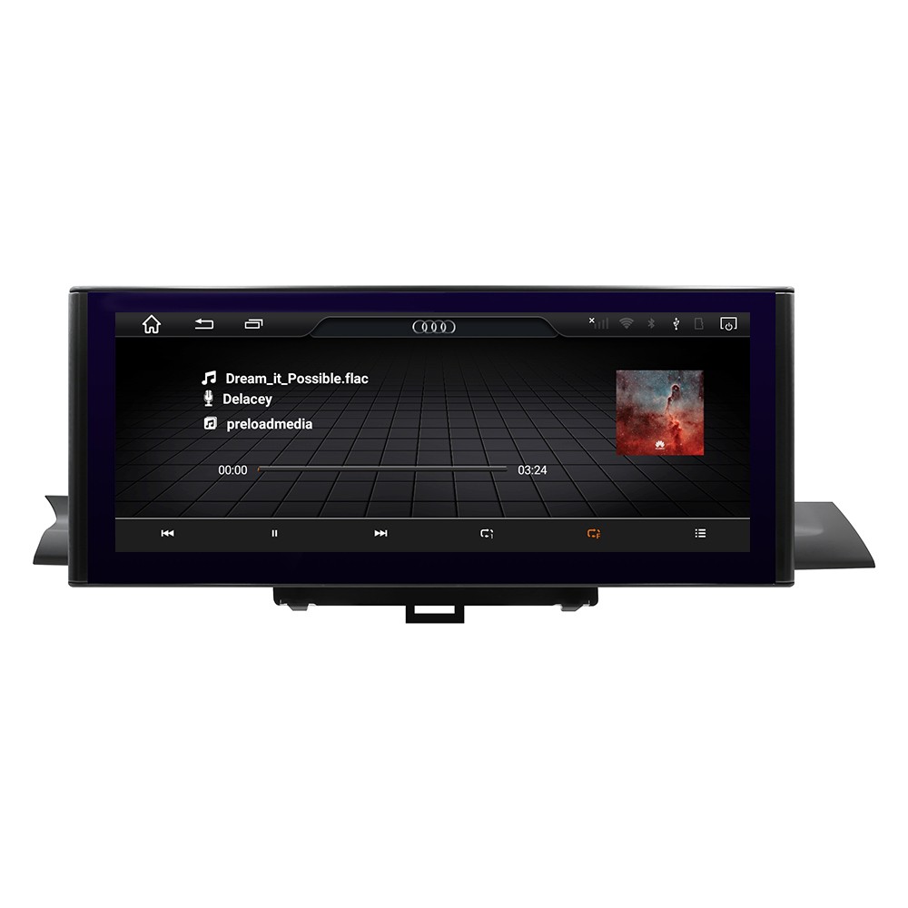 12.3″ For Audi A4L 2017-2021 Car Stereo Radio GPS Carplay WiFi 4+64G Android 14
