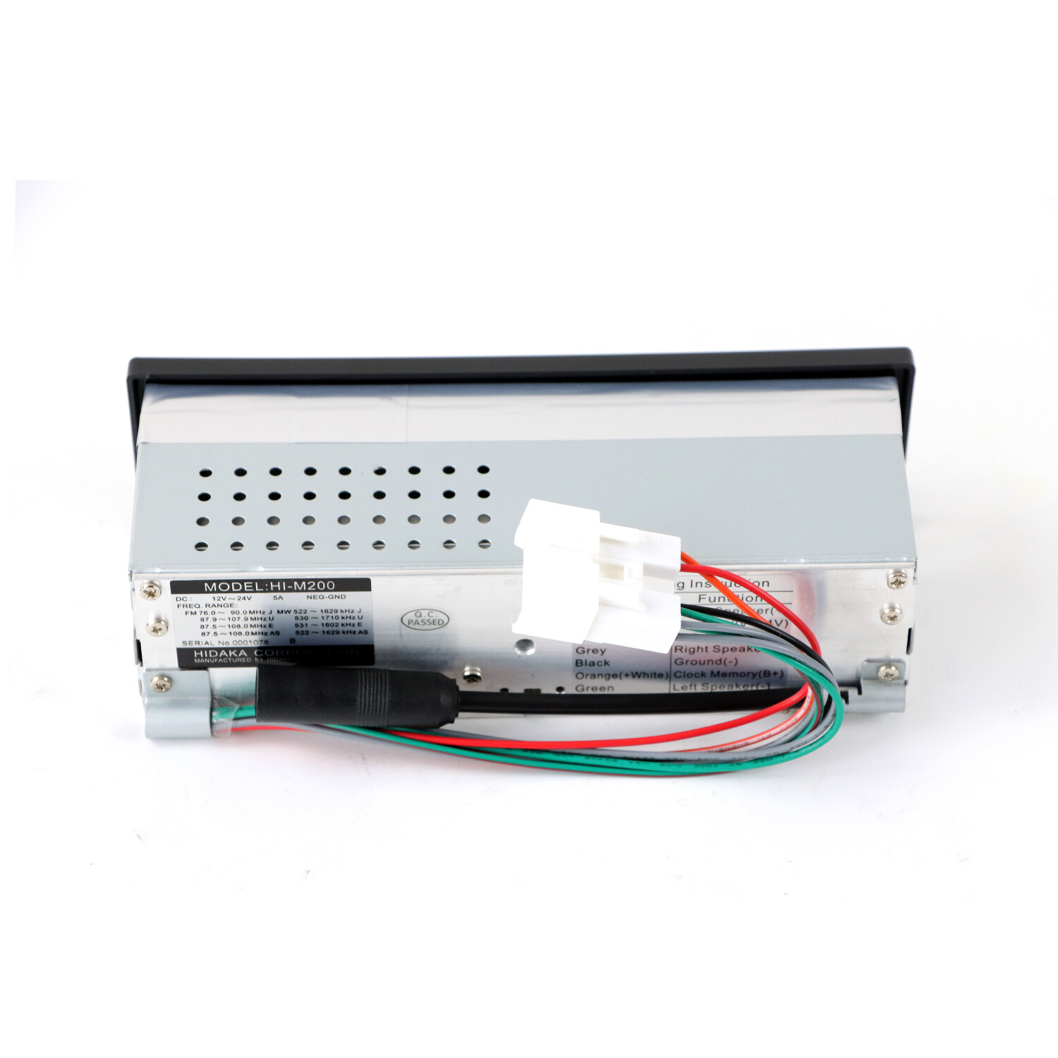FM USB MP3 Radio Player w/ AM Bluetooth M200 24V for Hitachi Car Truck Excavator