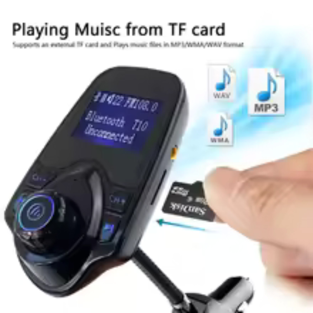 Car Kit MP3 Audio Player Speakers Wireless FM Modulator FM Transmitter Bluetooth