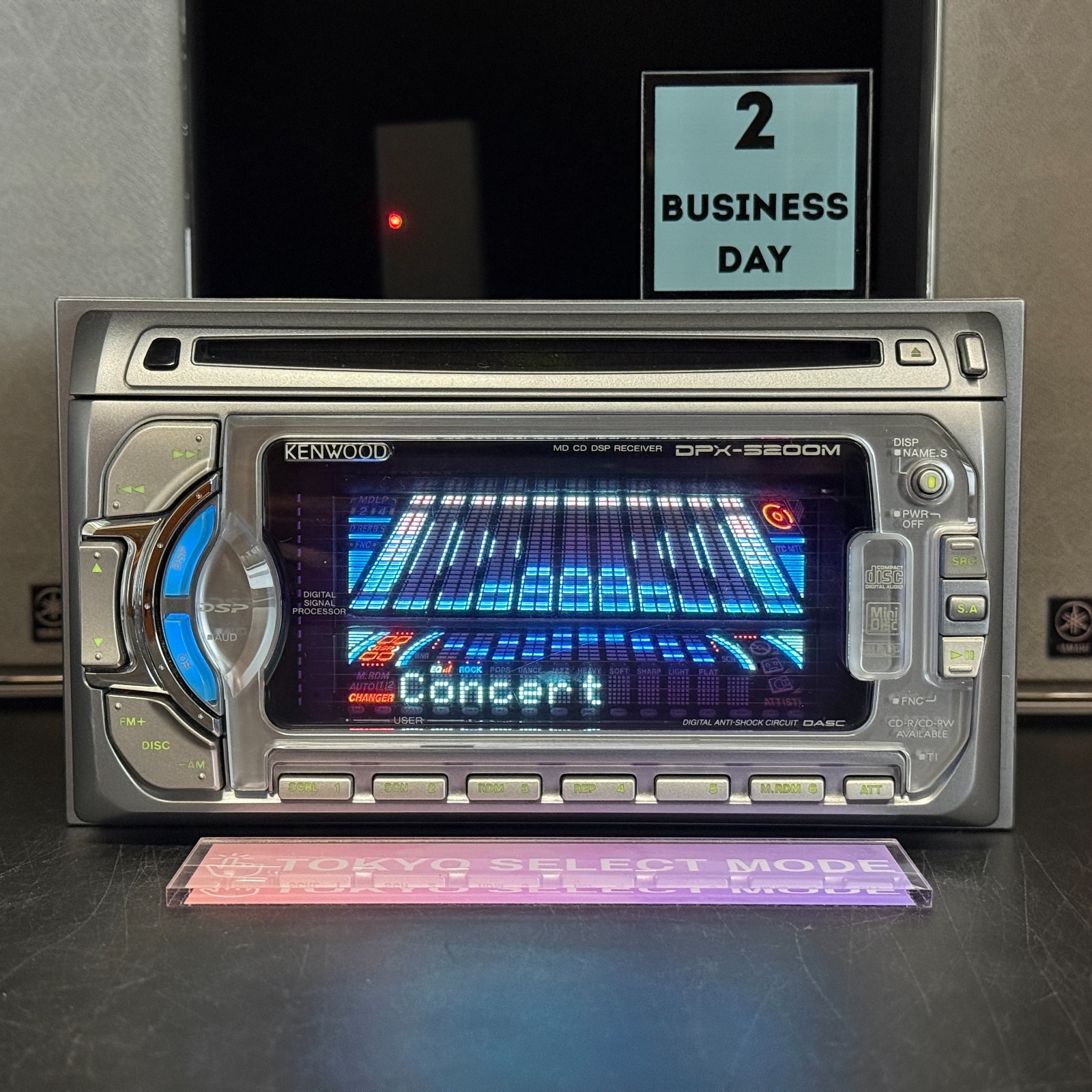 Kenwood DPX-5200M 2DIN CD MD Player Car Stereo Added Bluetooth JDM Tested Stock