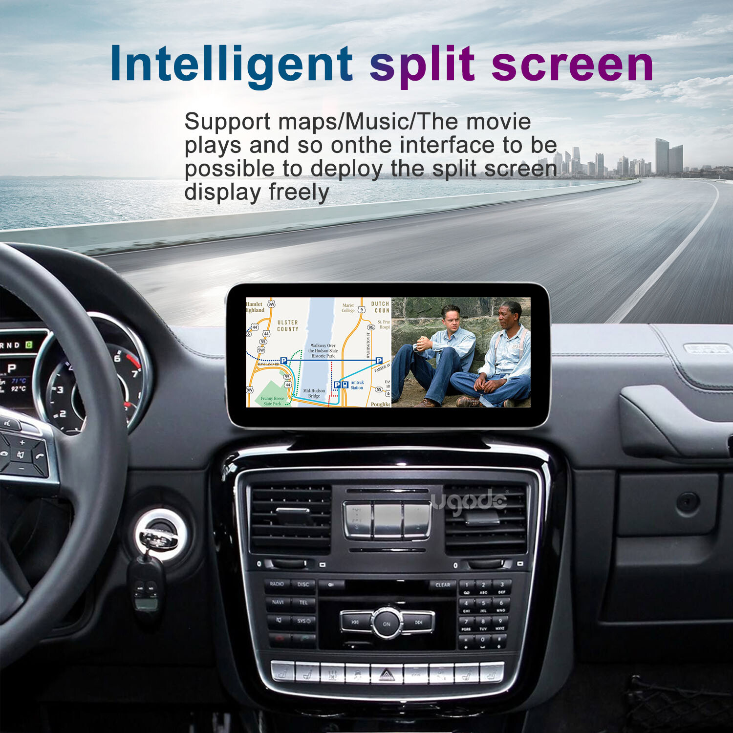10.25inch Android13 Screen CarPlay Mercedes Benz G CLASS G63 8+128G NTG4.5