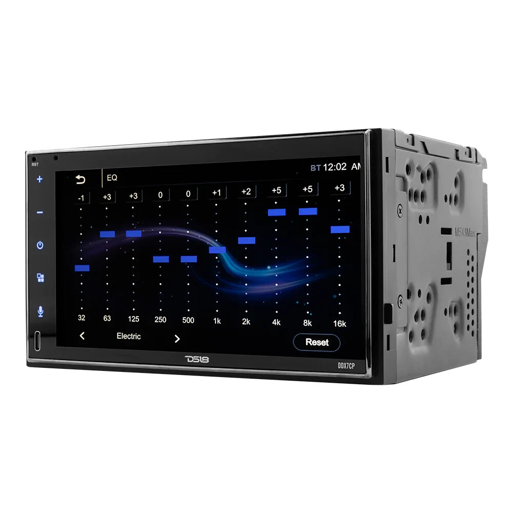 DS18 7″ Touchscreen Double 2-Din Receiver Stereo Bluetooth Apple CarPlay DDX7CP