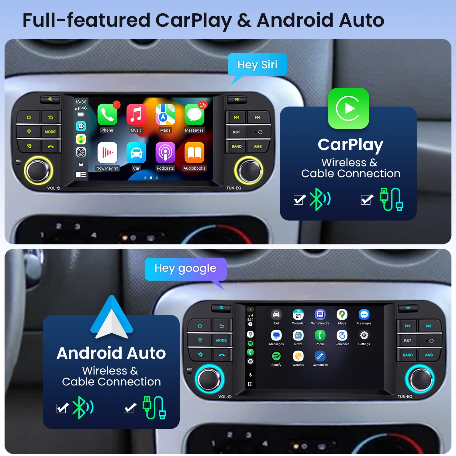 32GB Android 13 For Jeep Wrangler Dodge Chrysler BT Carplay Car Radio GPS Stereo