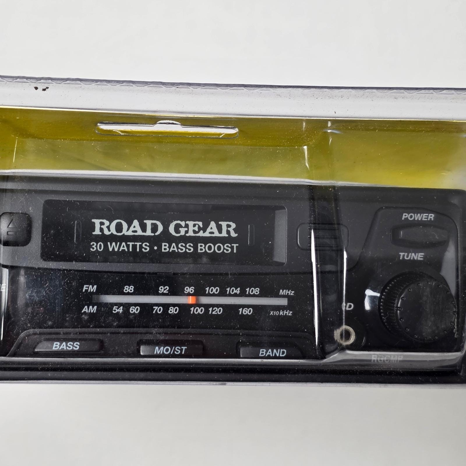 Road Gear RGCMP Car Stereo Receiver 30W AM/FM Cassette Bass Boost Black Vintage