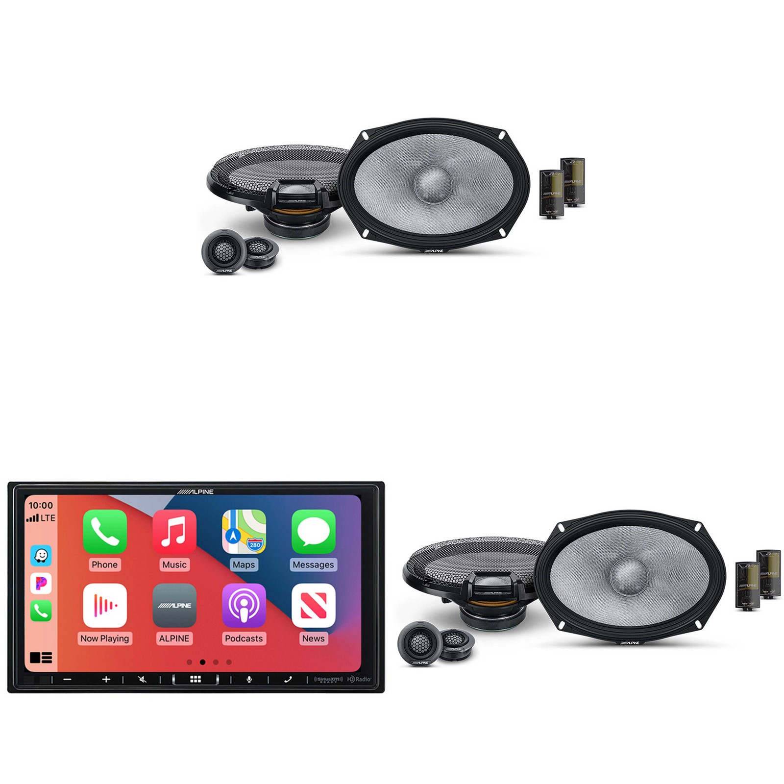 Alpine iLX-407 7-Inch Multimedia Receiver Apple Carplay and Android Auto w/ (…