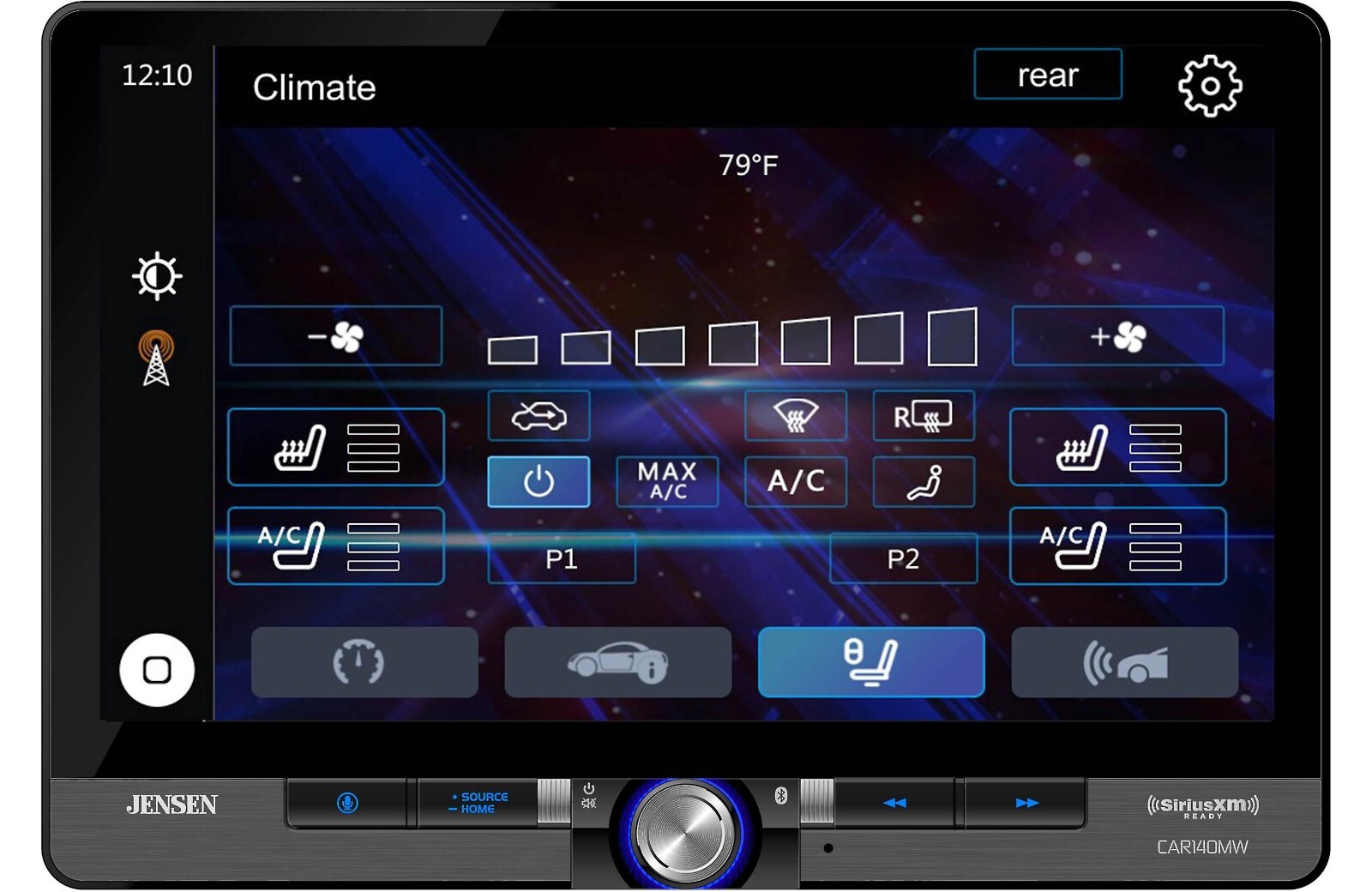 Jensen CAR140MW 10.1 Inch Floating touchscreen Digital multimedia receiver