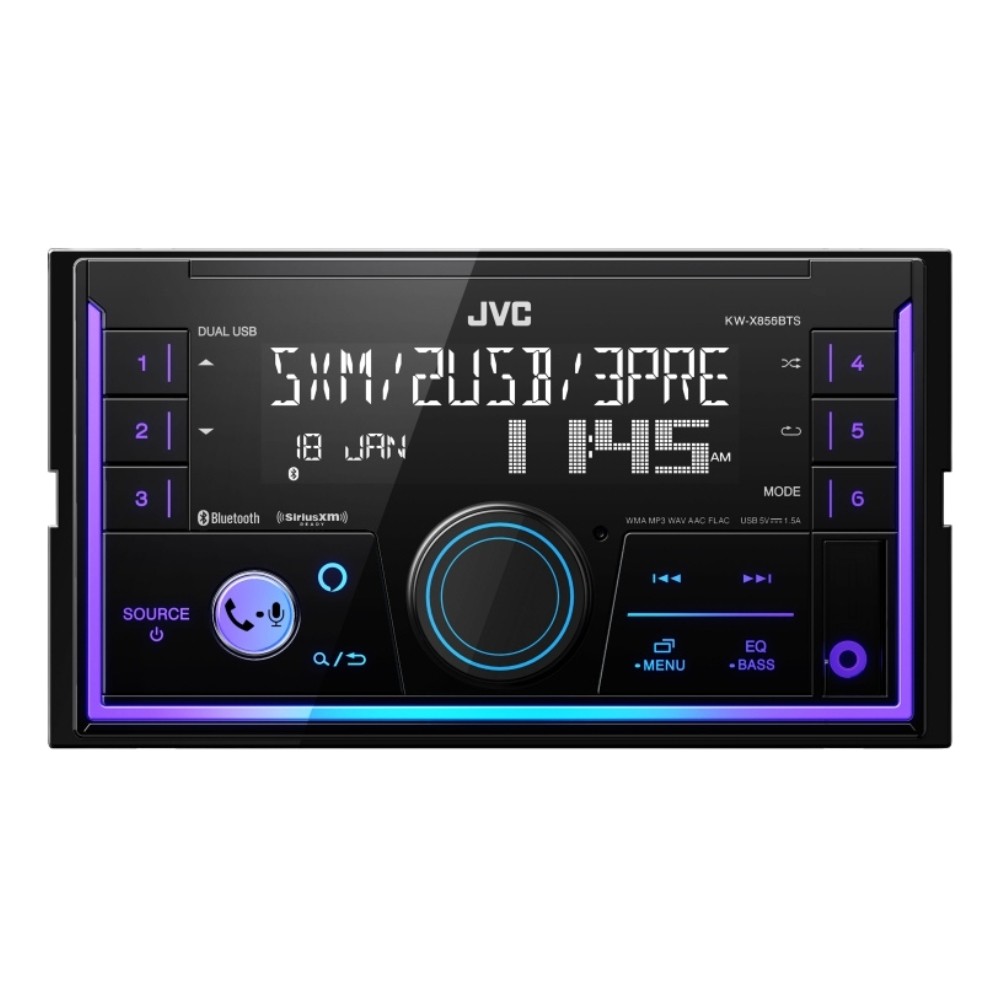 JVC KW-X855BTS 2-DIN Digital Media with Bluetooth, Alexa Compatibility