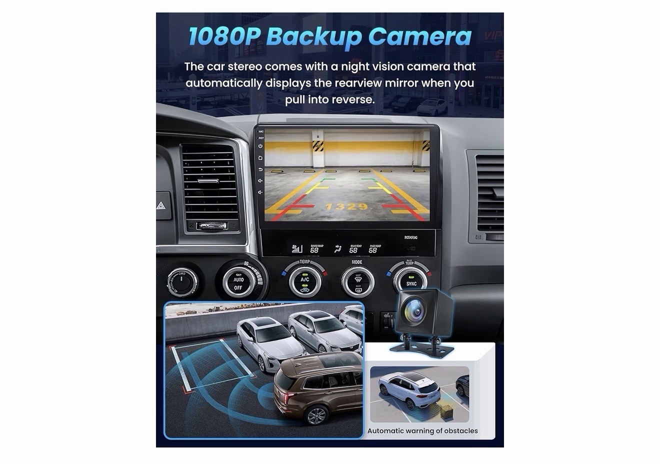 10in Android Touchscreen Car Stereo for Toyota Tundra 2007-2013 BT CarPlay