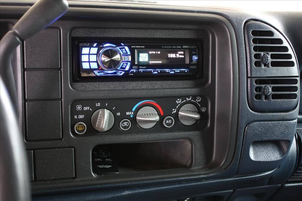 Radio Stereo CD Replacement Pocket Kit Compatible with Chevrolet Black