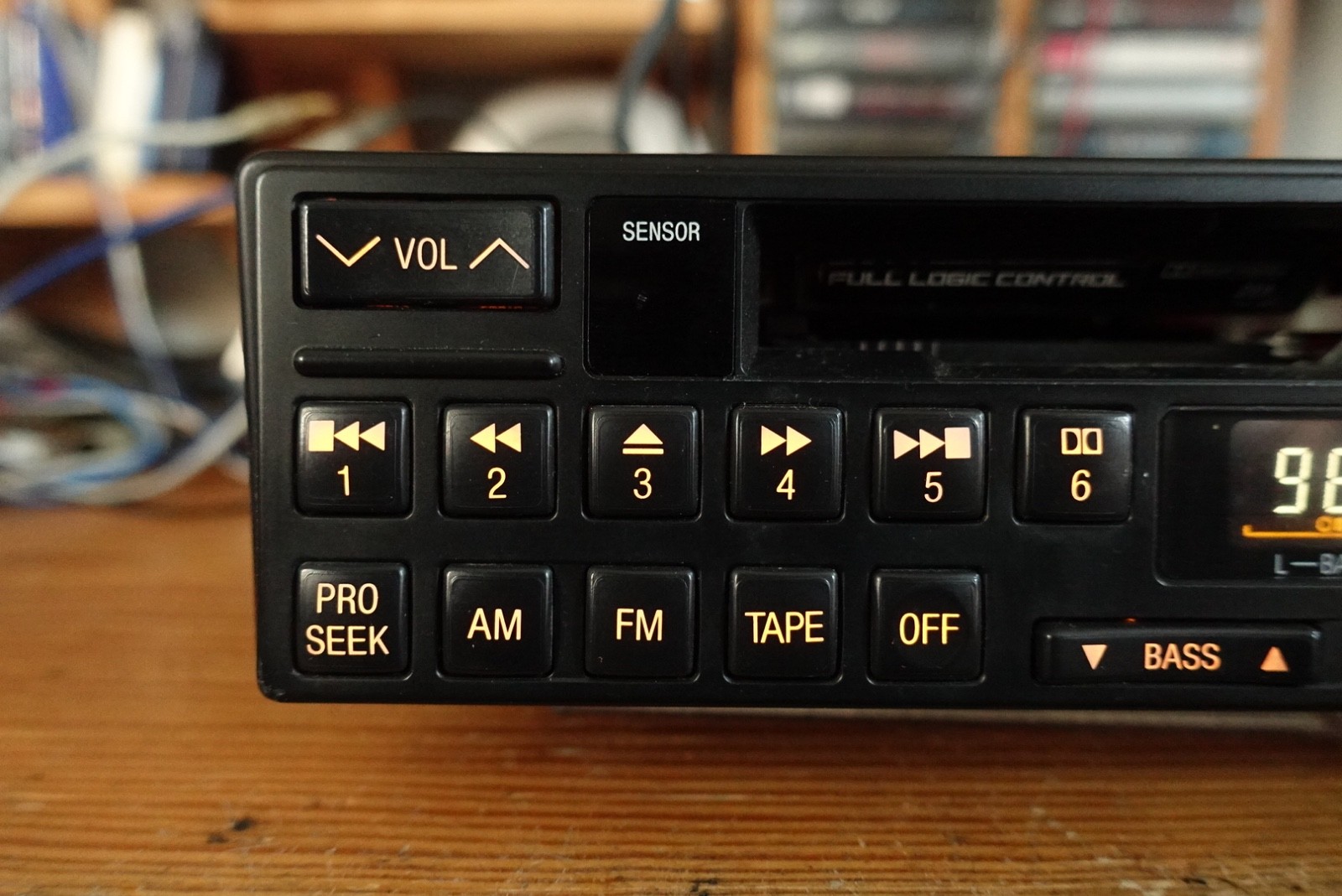 Technics for Mercedes Car. Model J201. Cassette/Bluetooth player. Classic Design