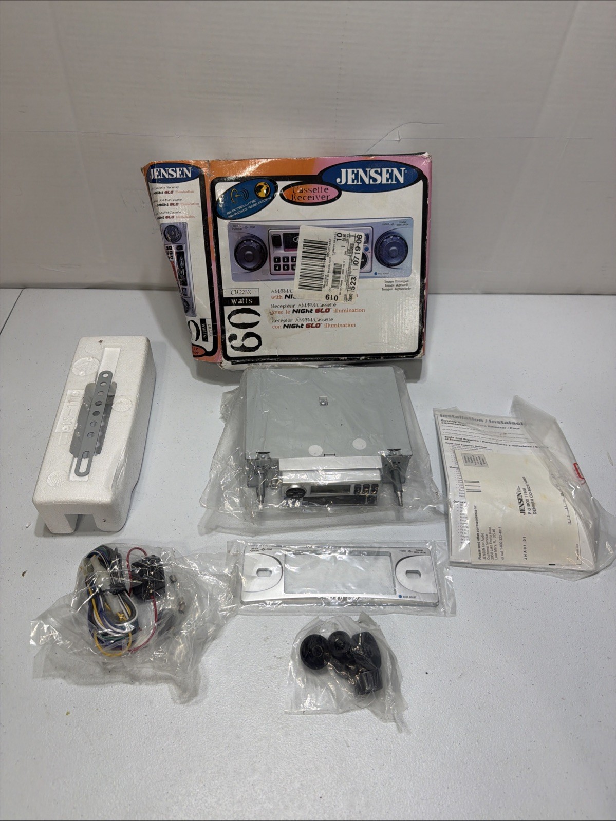 Jensen CR225X Car Stereo with Cassette AM/FM Radio New Open Box Never Used