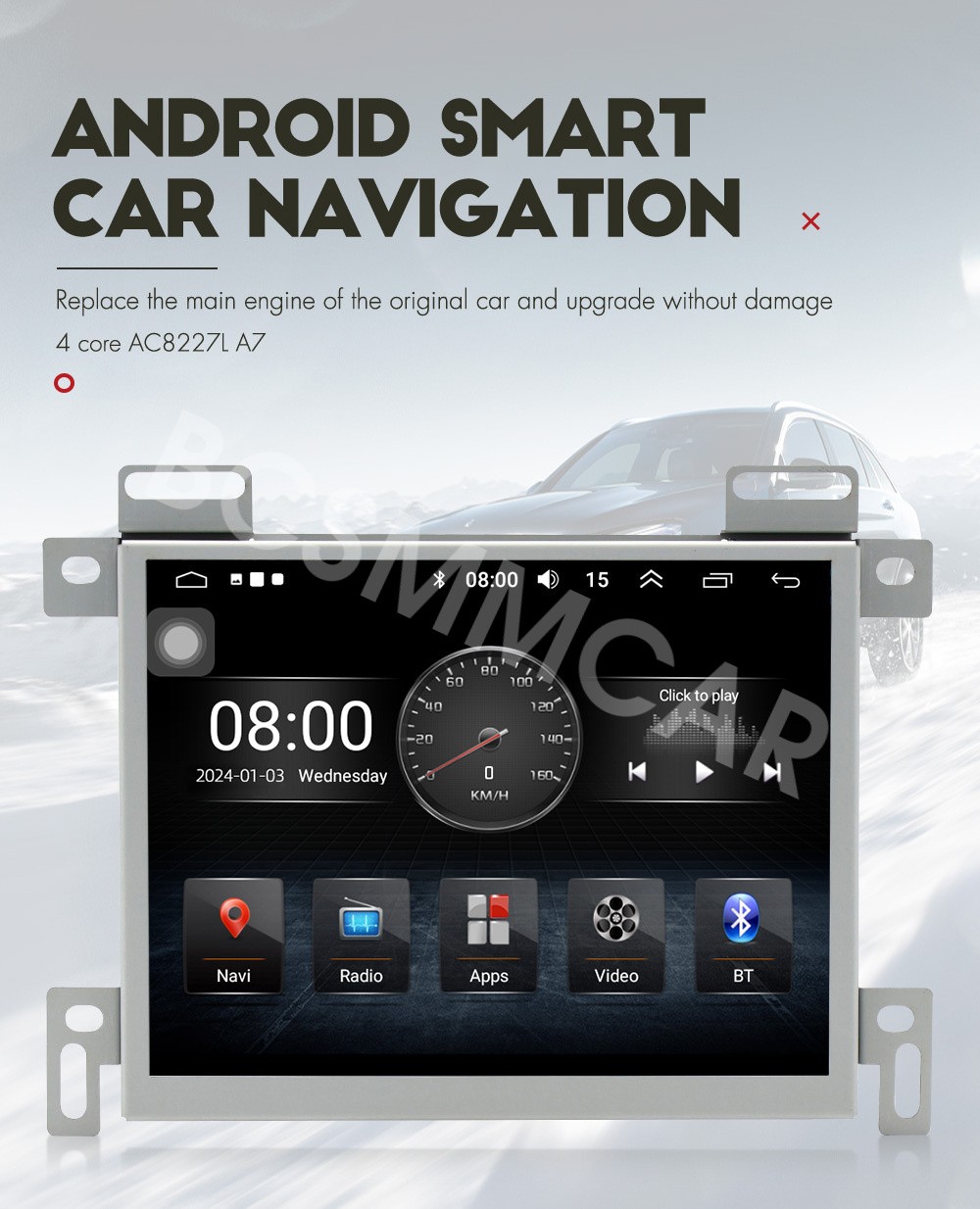 Stereo Car Radio GPS Navi FM BT Head Unit Fit For Jeep Grand cherokee 2014-2022