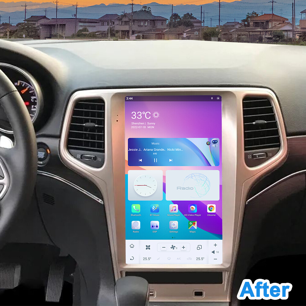 13.6″HD Car Radio for Jeep Grand Cherokee 2014-2019 GPS Bluetooth DSP Phonelink