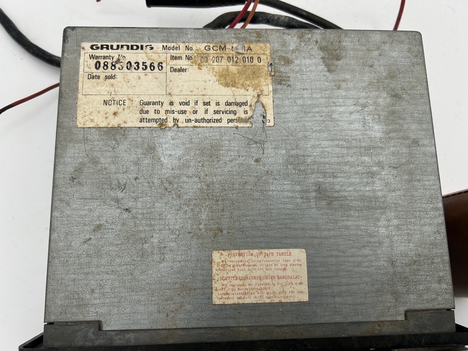 Grundig Stereo Autoreverse Car Radio