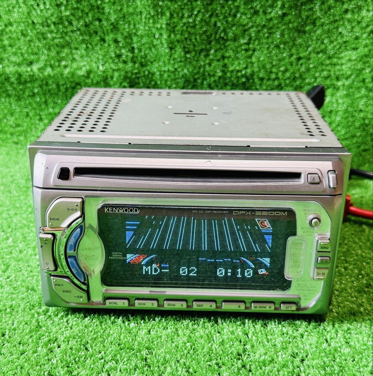 KENWOOD DPX-5200M 2-DIN Car Audio MD CD DSP Receiver Tested and Working Japan
