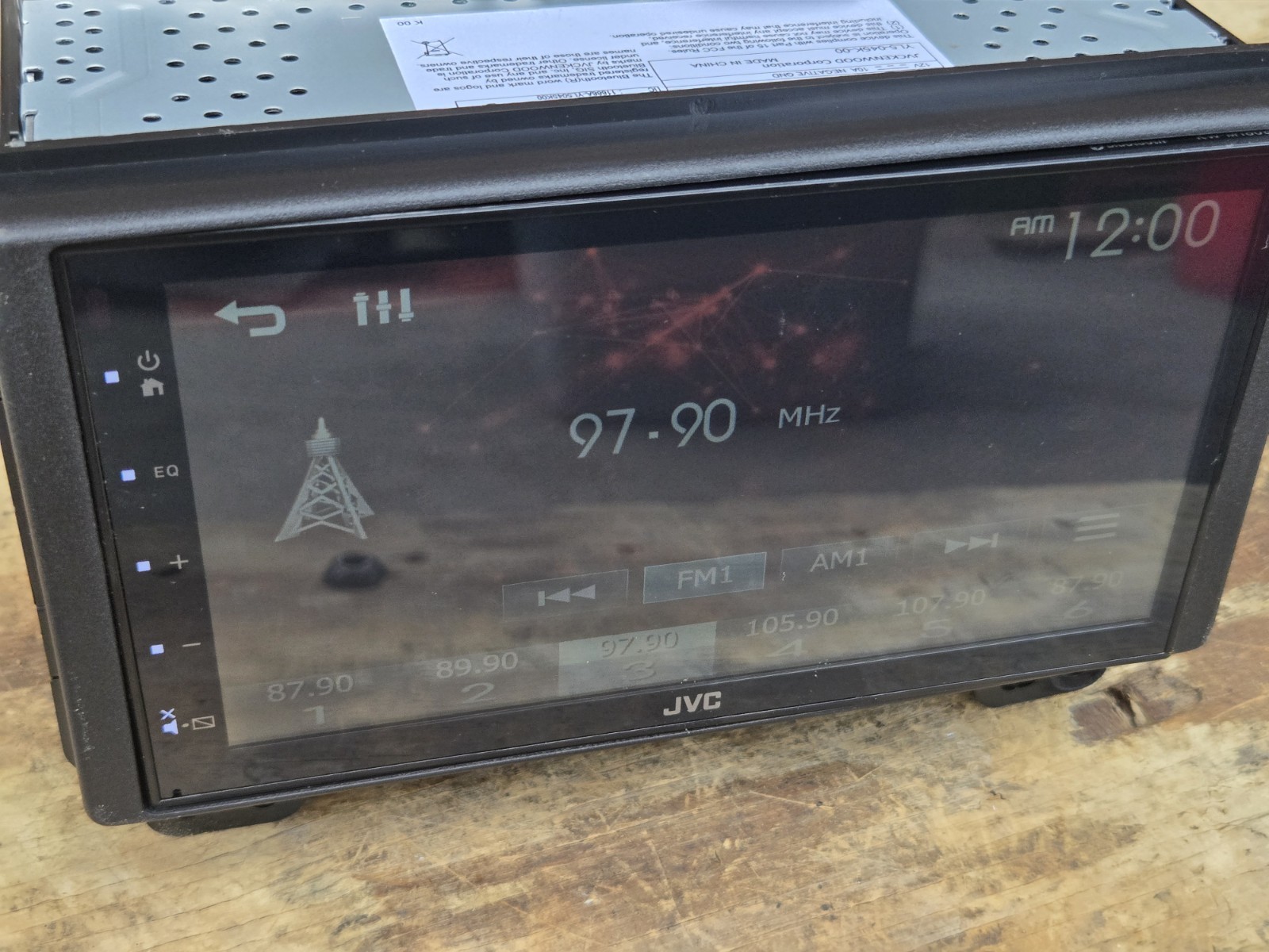 JVC KW-M180BT 6.8″ Short DMR, USB Mirroring, 1Cam, 2V,Fast Startup – Used, Good