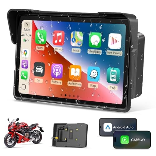 2026 7″ Carplay Motorcycle for BMW Apple Carplay & Android Auto, Portable HD