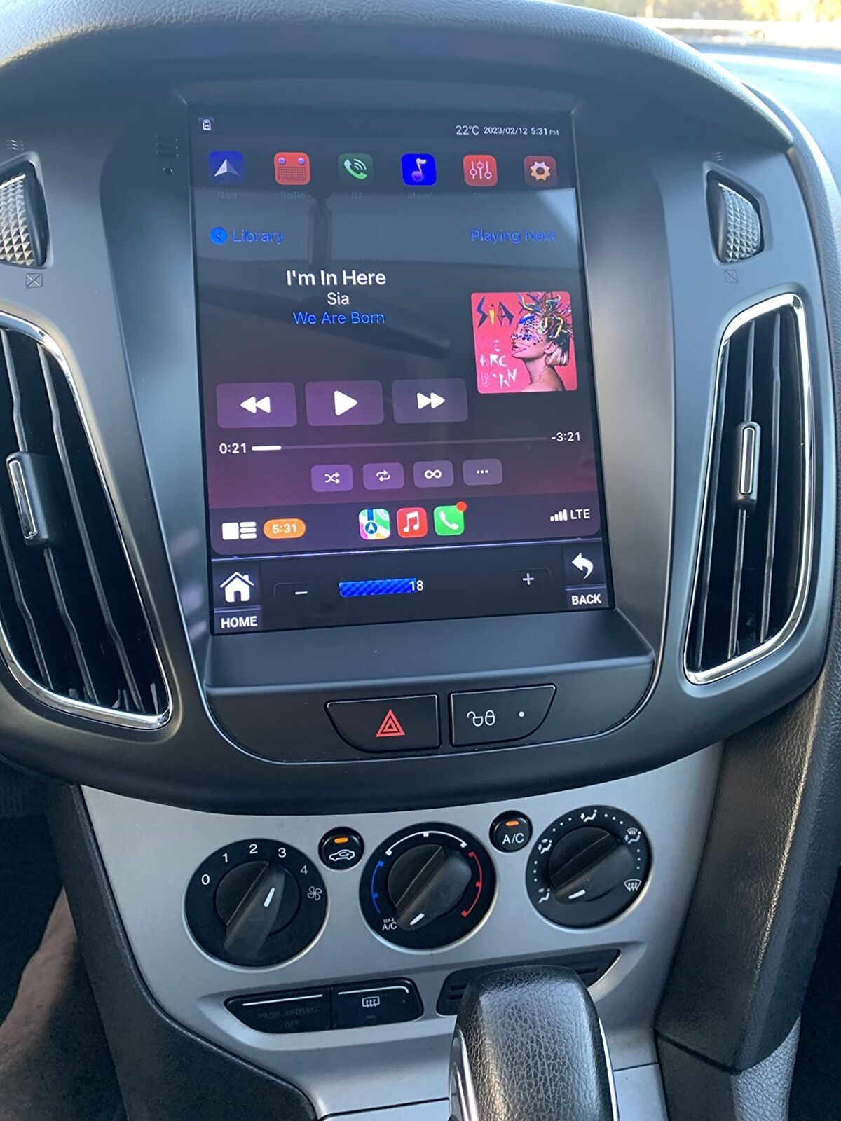 For Ford Focus 2012-2018 32GB Car Apple Carplay Radio Stereo Android 12 GPS +Cam