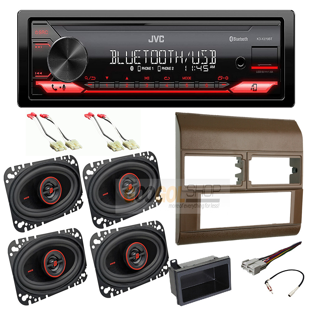 JVC Stereo + Install kit Radio 4″x6″ Speakers For 1988-1994 GM C/K 1500, 2500 BG