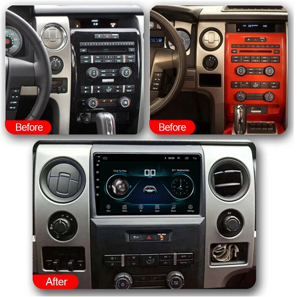 For Ford F150 2009-14 Apple Carplay 9″ Car Stereo Radio GPS Navi w/ Camera