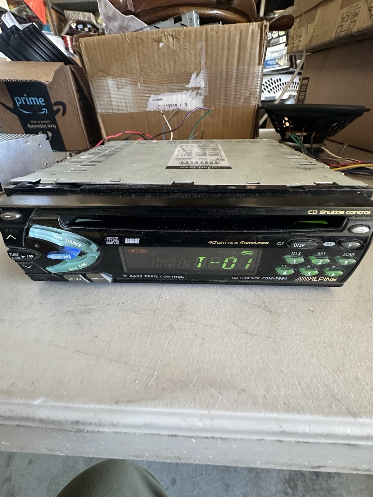 ALPINE TDM-7574 & CDM-7854, Radio Cassette & Radio CD, Both Tested And Working