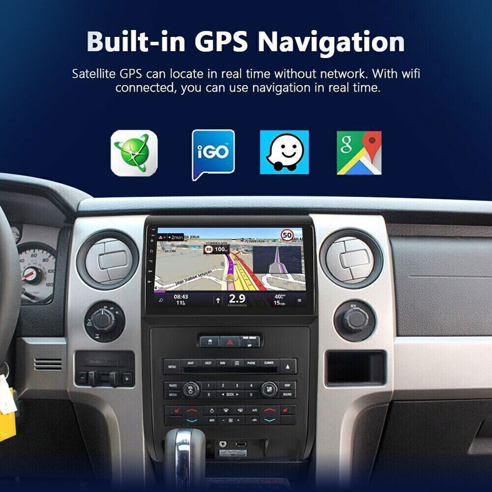 For Ford F150 2009-14 Apple Carplay 9″ Car Stereo Radio GPS Navi w/ Camera