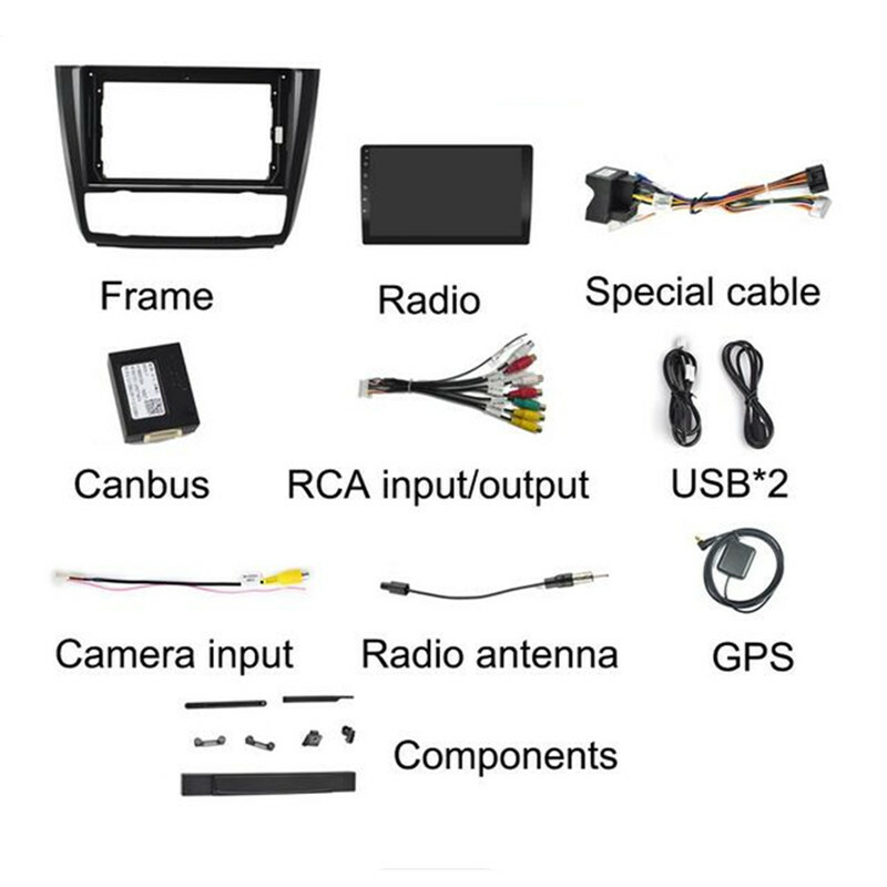 9inch Android 2din Car Radio Multimedia Video Player For 1-Series GPS Navigation