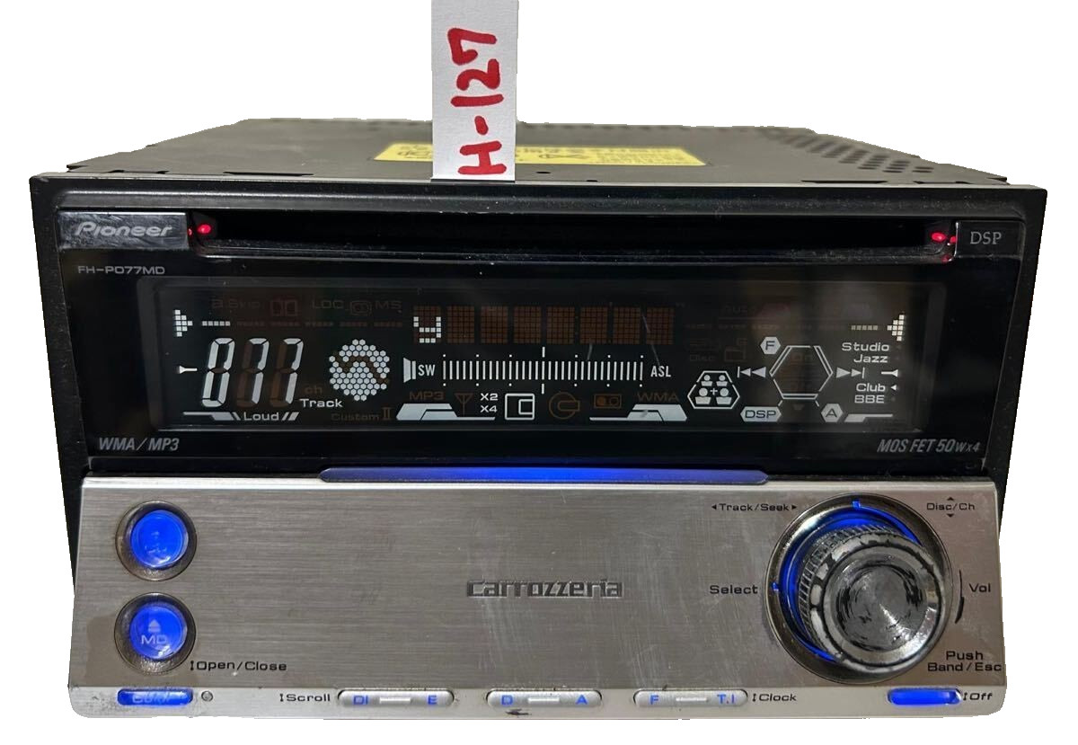 Pioneer Carrozzeria FH-P077MD 2DIN CD/MD/AM/FM Player Deck JDM