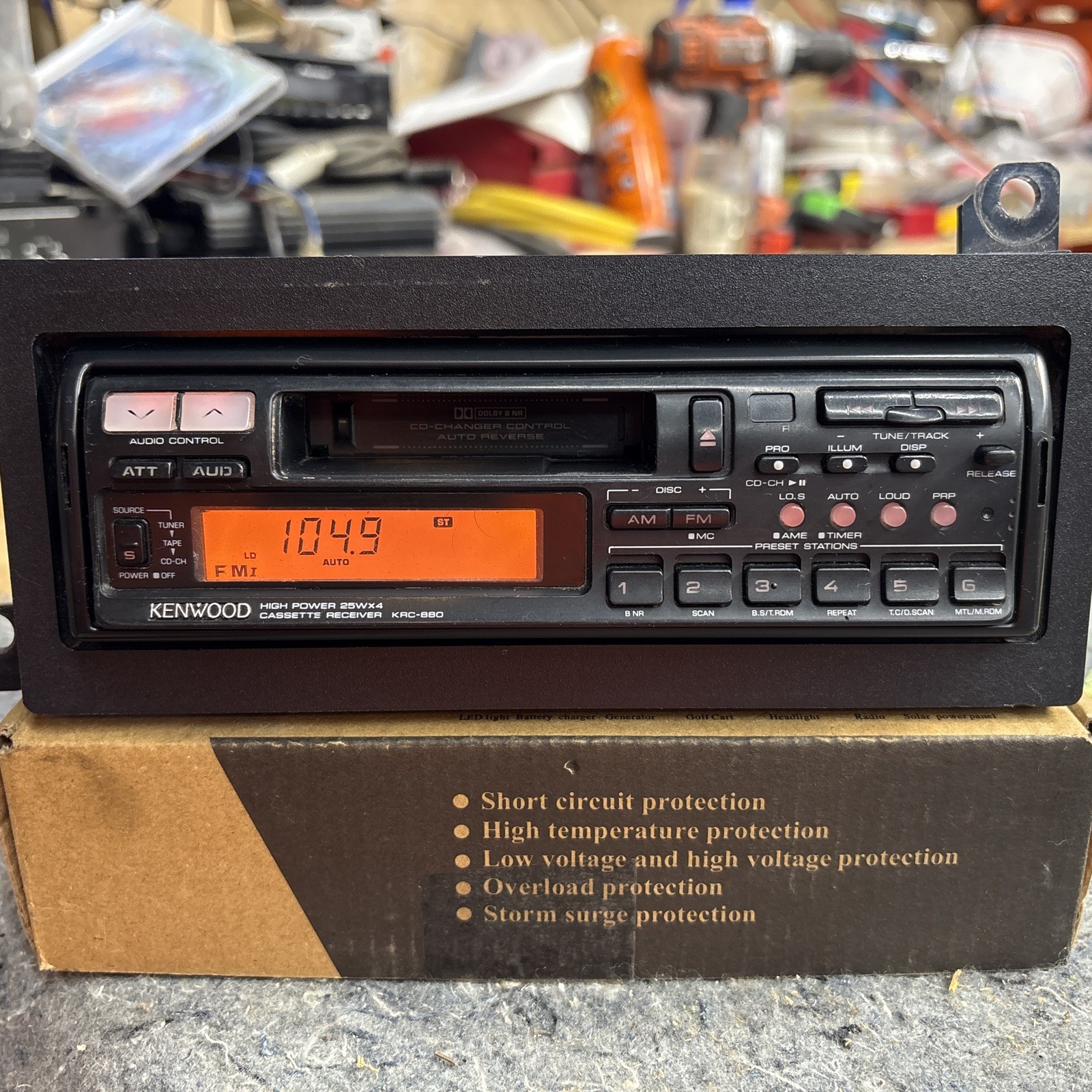 kenwood KRC-880 RARE Cassette-Receiver Tested- works good