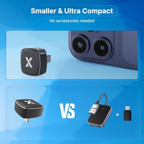 X1 USB-C Wireless CarPlay & Android Auto Adapter, Wired to Wireless USB Type C