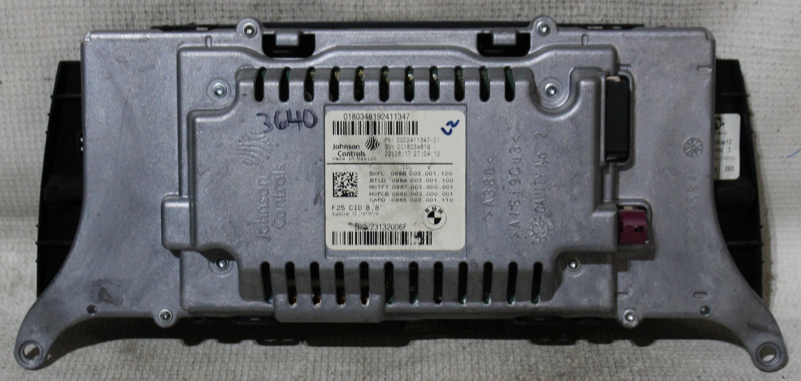 BMW X3 2011 2012 2013 2014 2015 2016 2017 NAV Navigation 8.8″ Display 923132006F